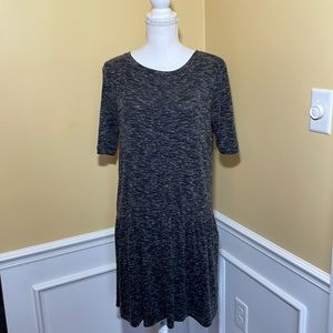 Artisan NY Heathered Knit Drop Waist Jersey Dress